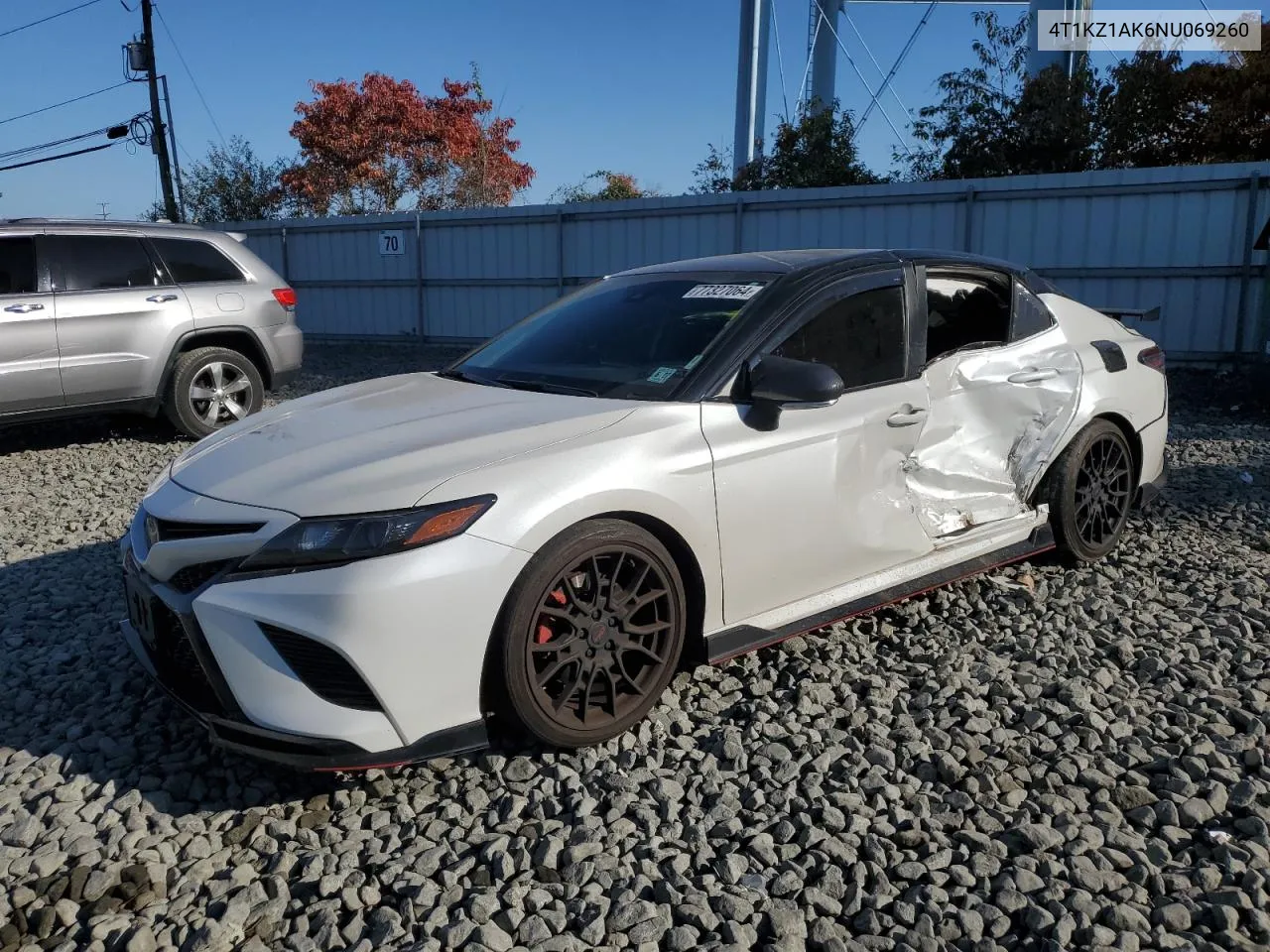 2022 Toyota Camry Trd VIN: 4T1KZ1AK6NU069260 Lot: 77327064