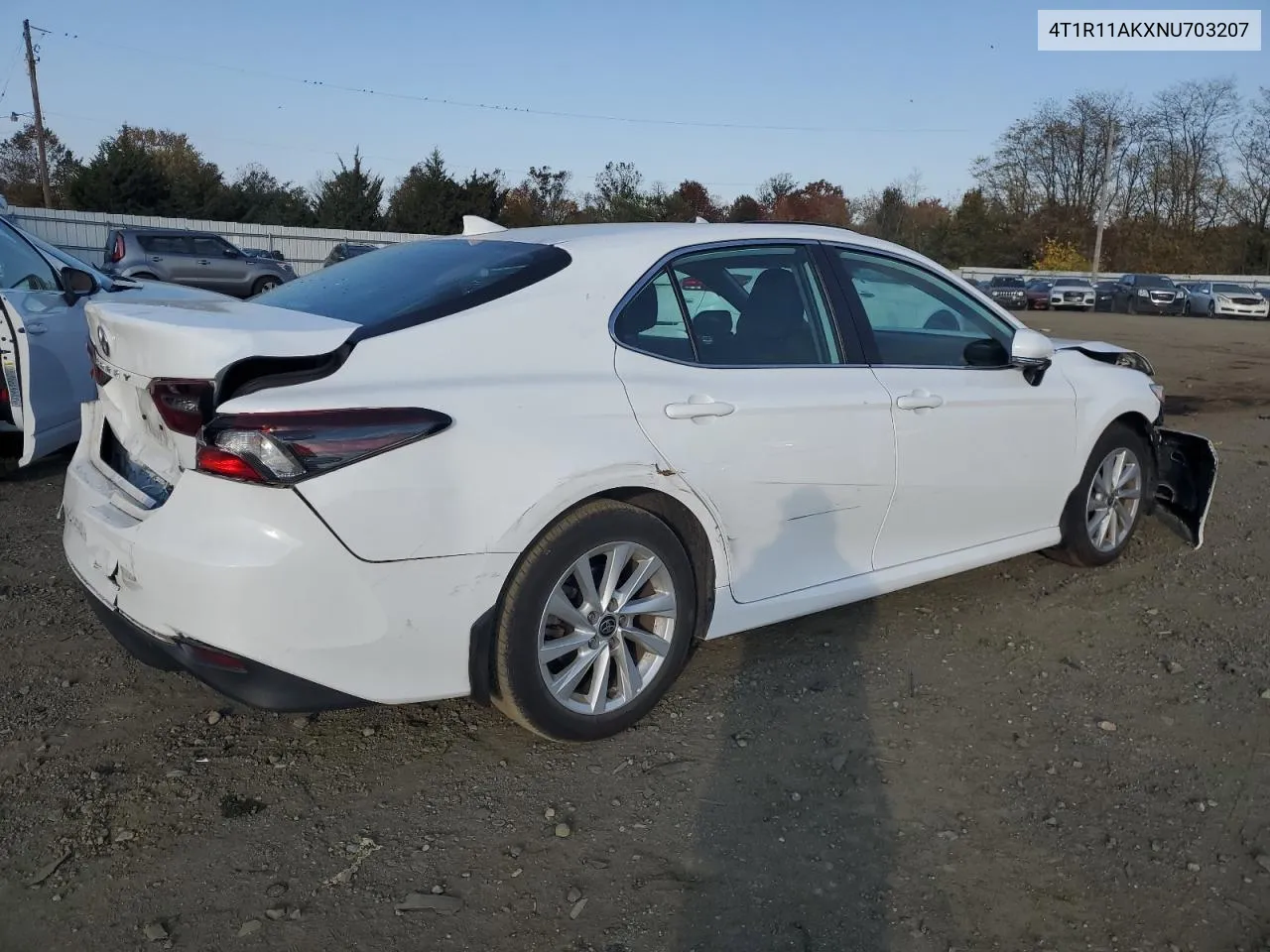 2022 Toyota Camry Le VIN: 4T1R11AKXNU703207 Lot: 77356024