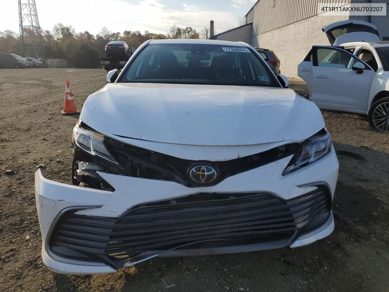 2022 Toyota Camry Le VIN: 4T1R11AKXNU703207 Lot: 77356024