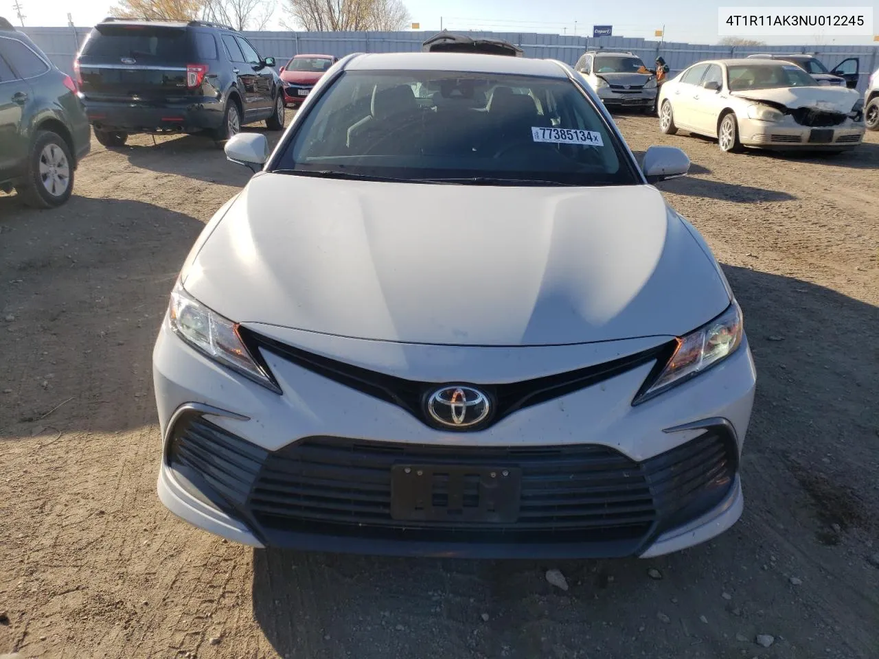 2022 Toyota Camry Le VIN: 4T1R11AK3NU012245 Lot: 77385134