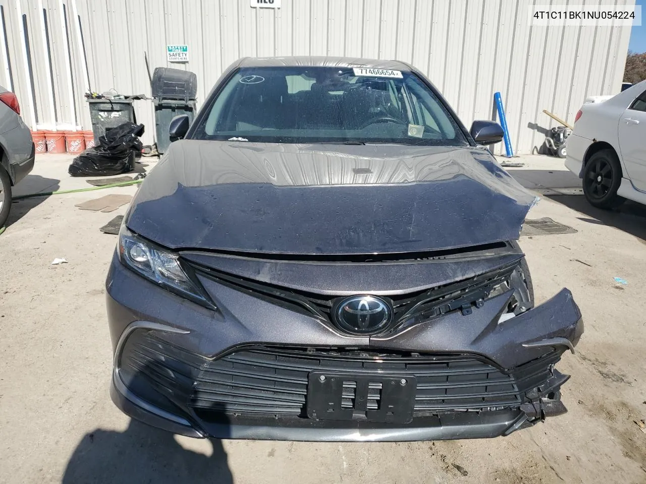 2022 Toyota Camry Le VIN: 4T1C11BK1NU054224 Lot: 77466654