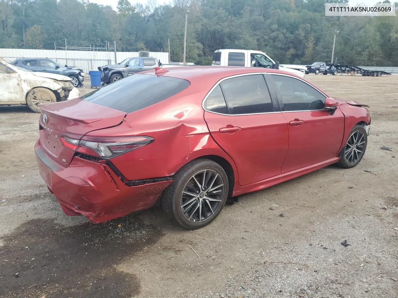 2022 Toyota Camry Se VIN: 4T1T11AK5NU026069 Lot: 79484204