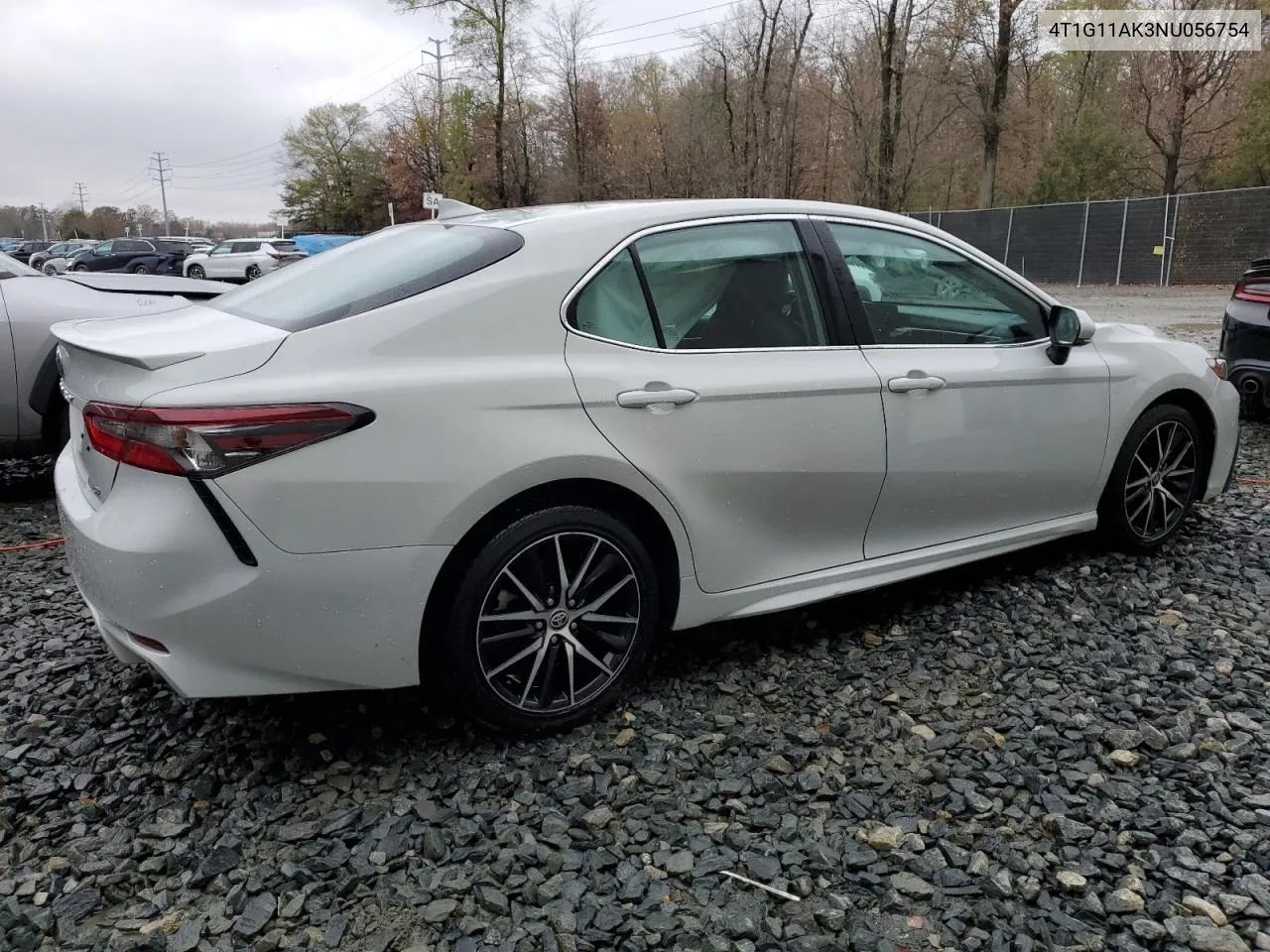 2022 Toyota Camry Se VIN: 4T1G11AK3NU056754 Lot: 81033354