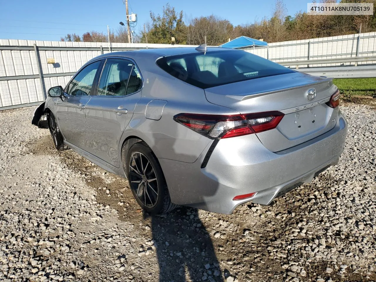 2022 Toyota Camry Se VIN: 4T1G11AK8NU705139 Lot: 81692054