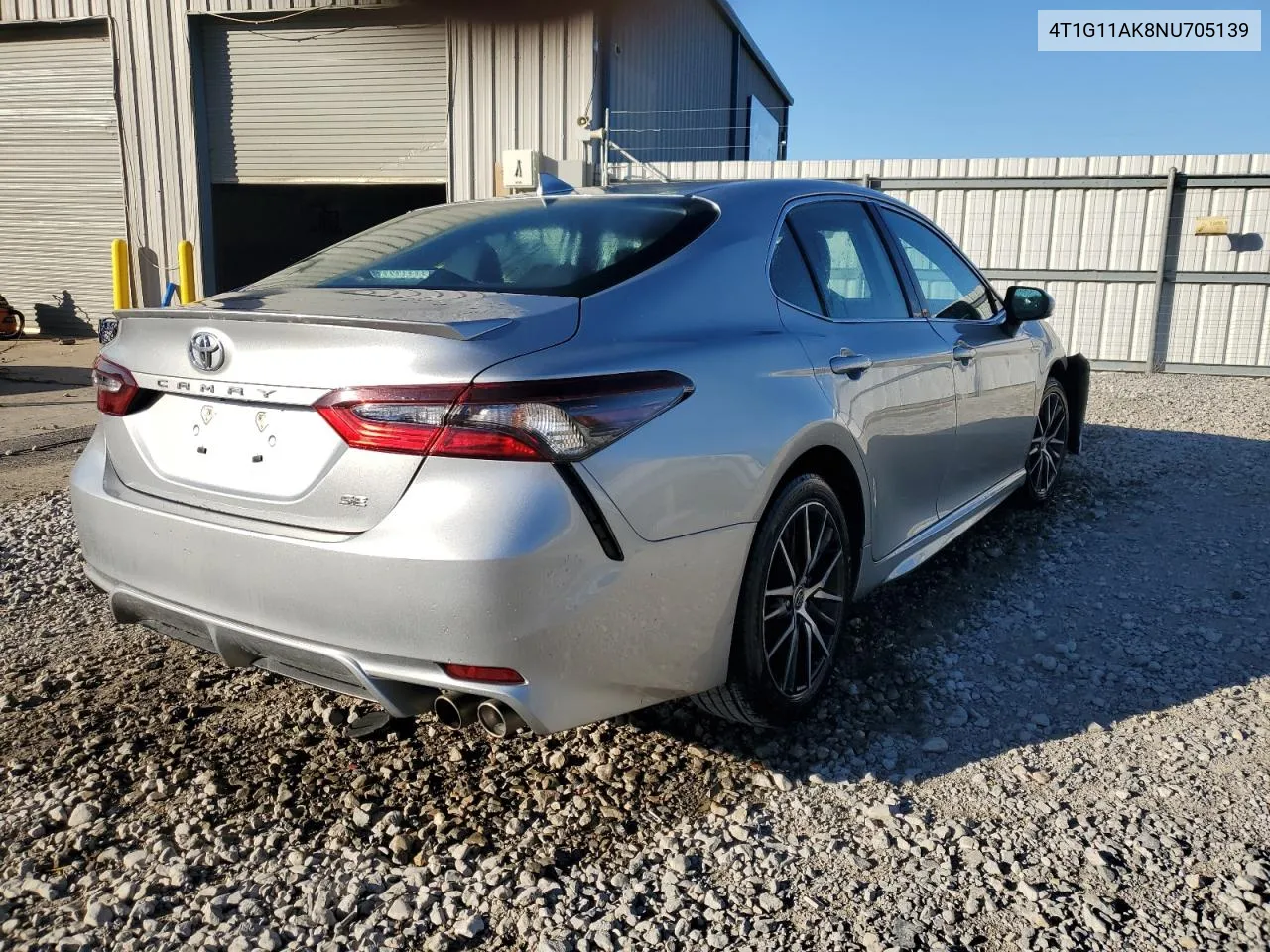 2022 Toyota Camry Se VIN: 4T1G11AK8NU705139 Lot: 81692054