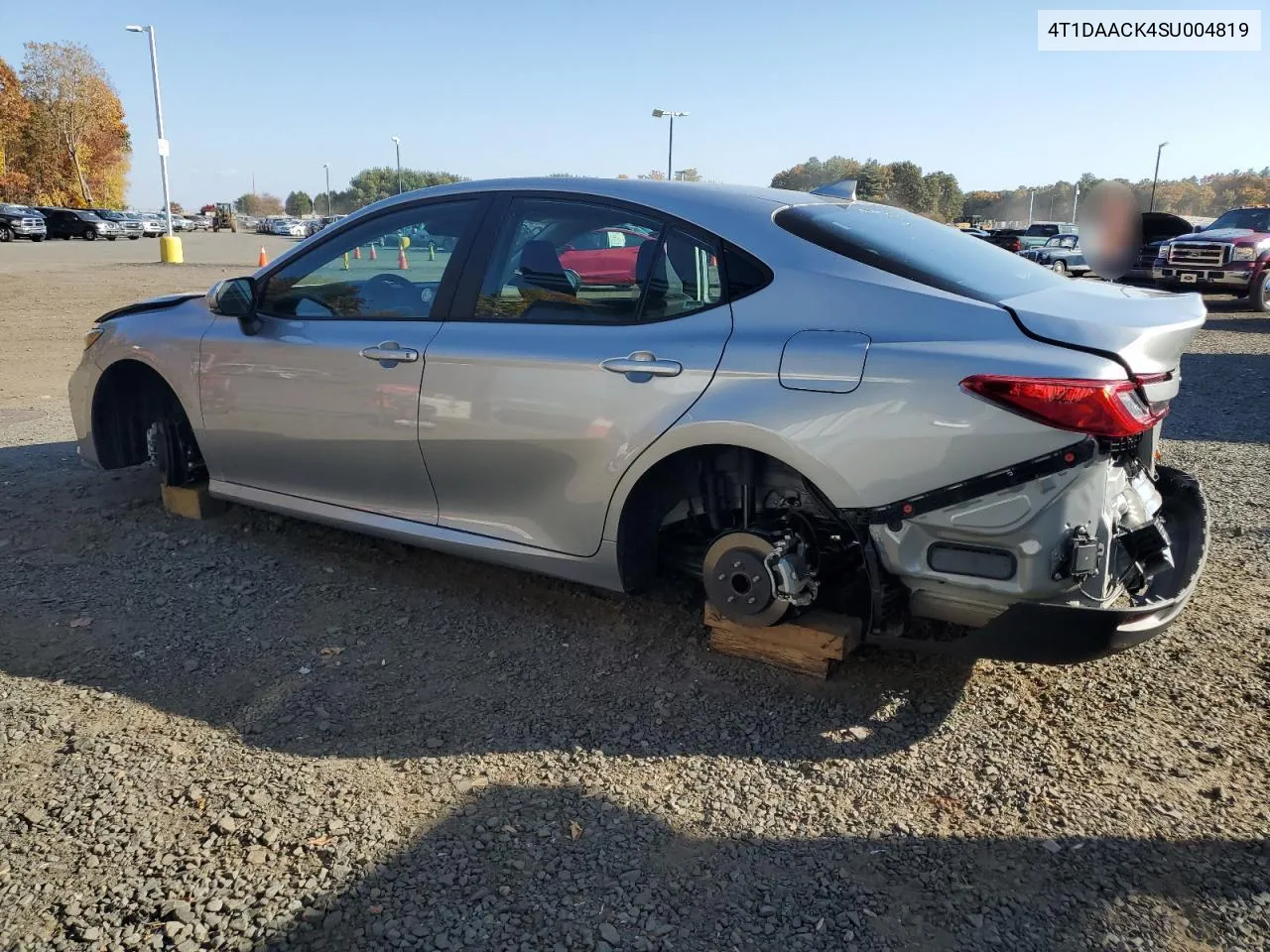 2025 Toyota Camry Xse VIN: 4T1DAACK4SU004819 Lot: 77190784