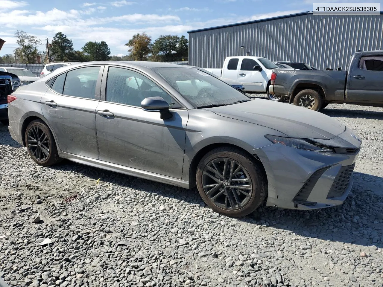 2025 Toyota Camry Xse VIN: 4T1DAACK2SU538305 Lot: 77980684