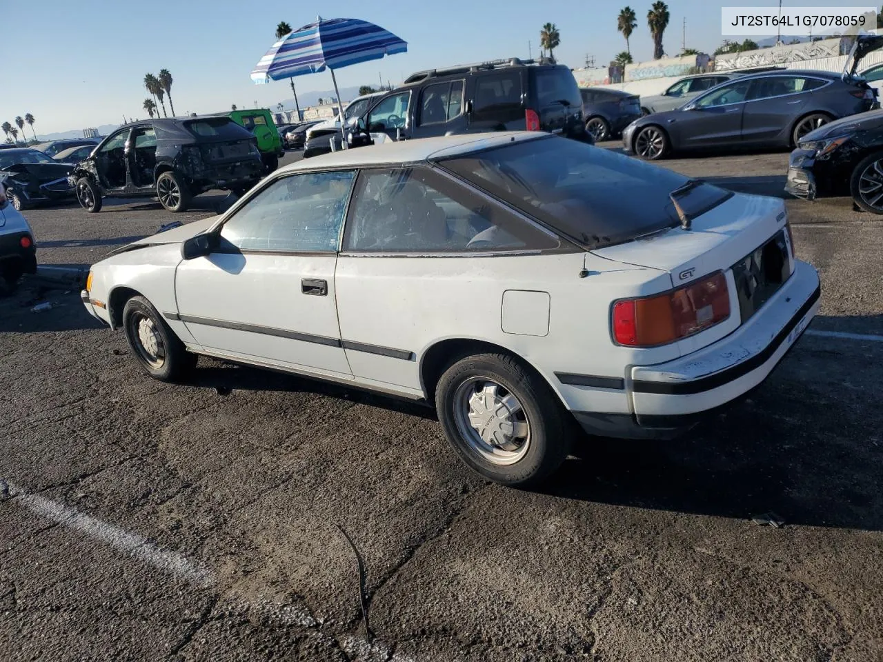 1986 Toyota Celica Gt VIN: JT2ST64L1G7078059 Lot: 74739534