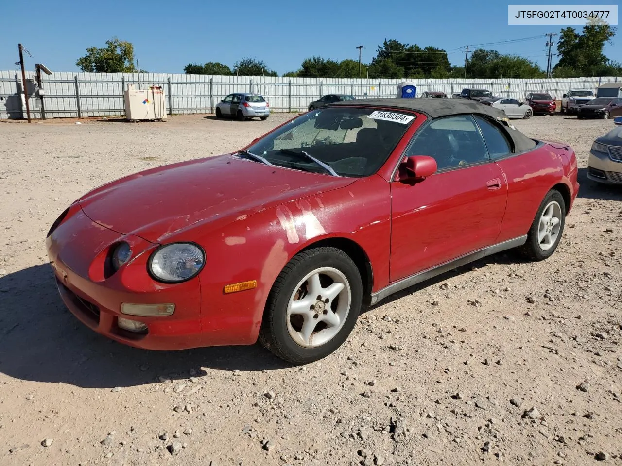 1996 Toyota Celica Gt VIN: JT5FG02T4T0034777 Lot: 71830504