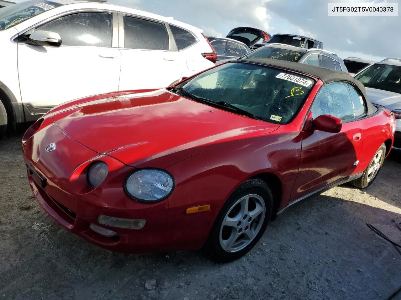 1997 Toyota Celica Gt VIN: JT5FG02T5V0040378 Lot: 77031874