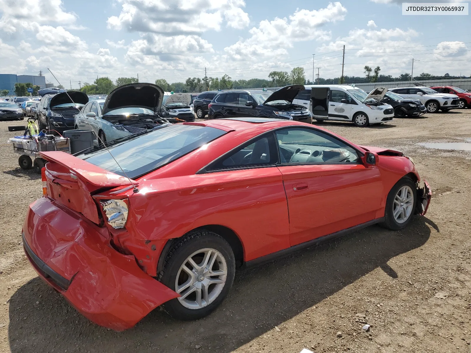 2000 Toyota Celica Gt VIN: JTDDR32T3Y0065937 Lot: 68273864