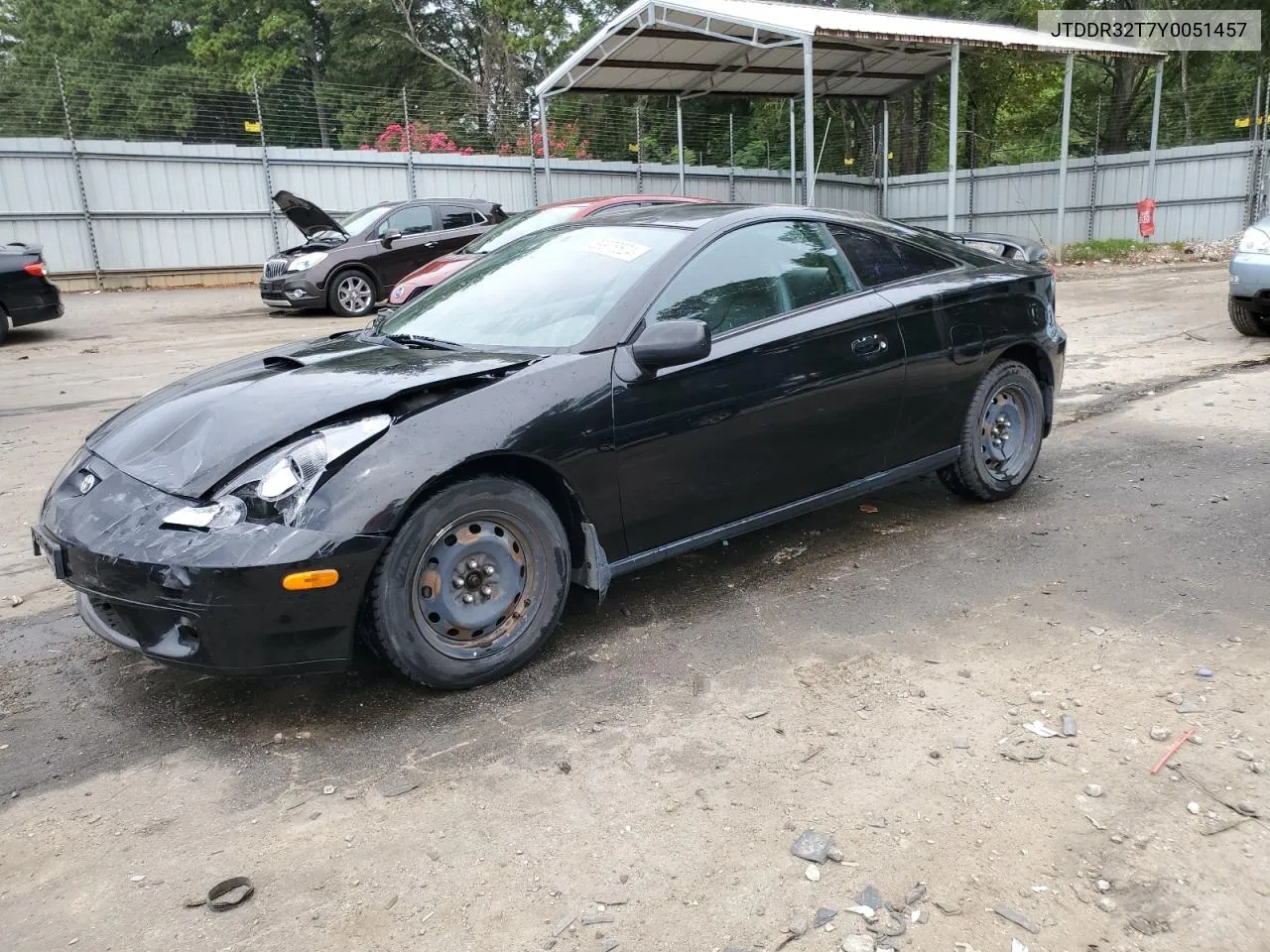 2000 Toyota Celica Gt VIN: JTDDR32T7Y0051457 Lot: 69978524