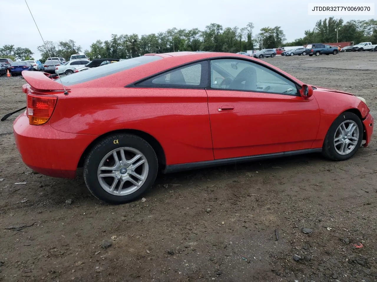 2000 Toyota Celica Gt VIN: JTDDR32T7Y0069070 Lot: 72976194