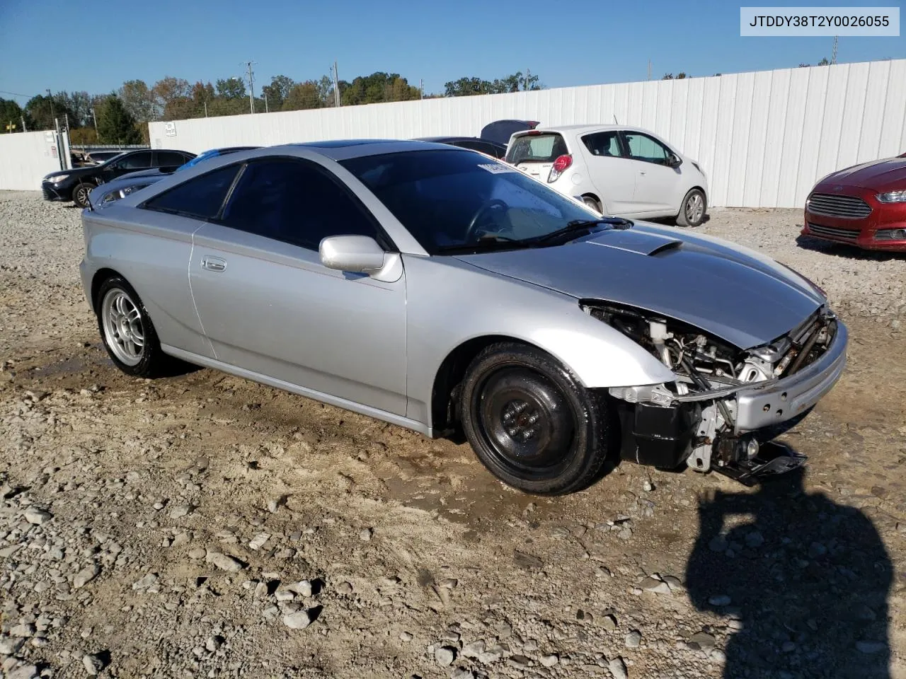 2000 Toyota Celica Gt-S VIN: JTDDY38T2Y0026055 Lot: 73242794