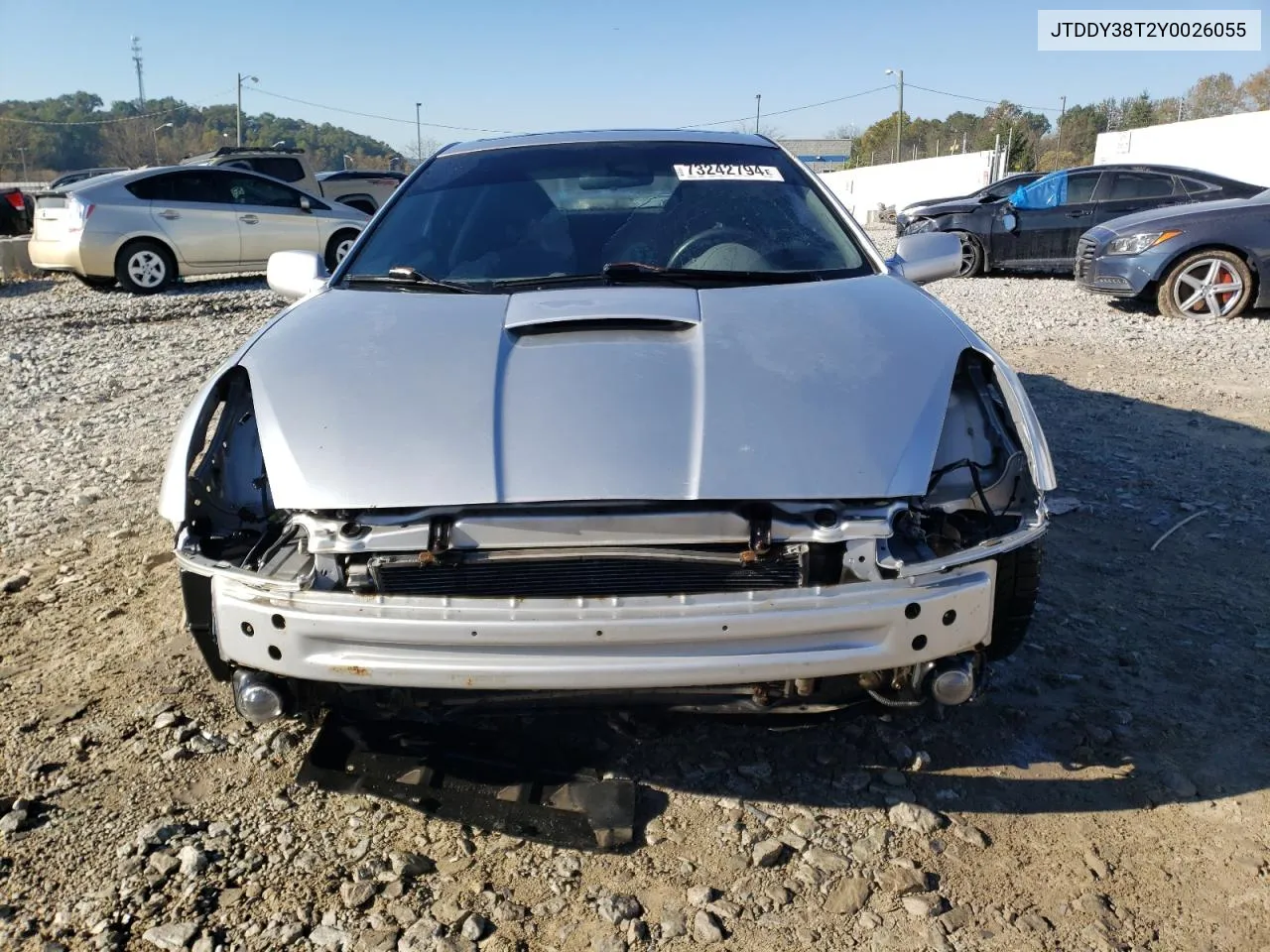 2000 Toyota Celica Gt-S VIN: JTDDY38T2Y0026055 Lot: 73242794