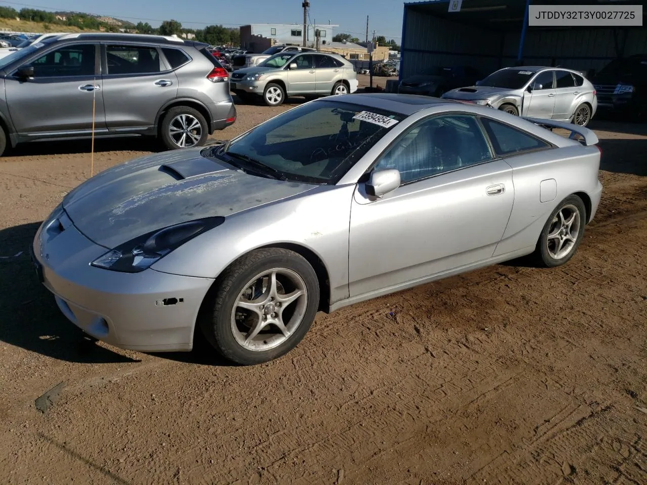 2000 Toyota Celica Gt-S VIN: JTDDY32T3Y0027725 Lot: 73994954