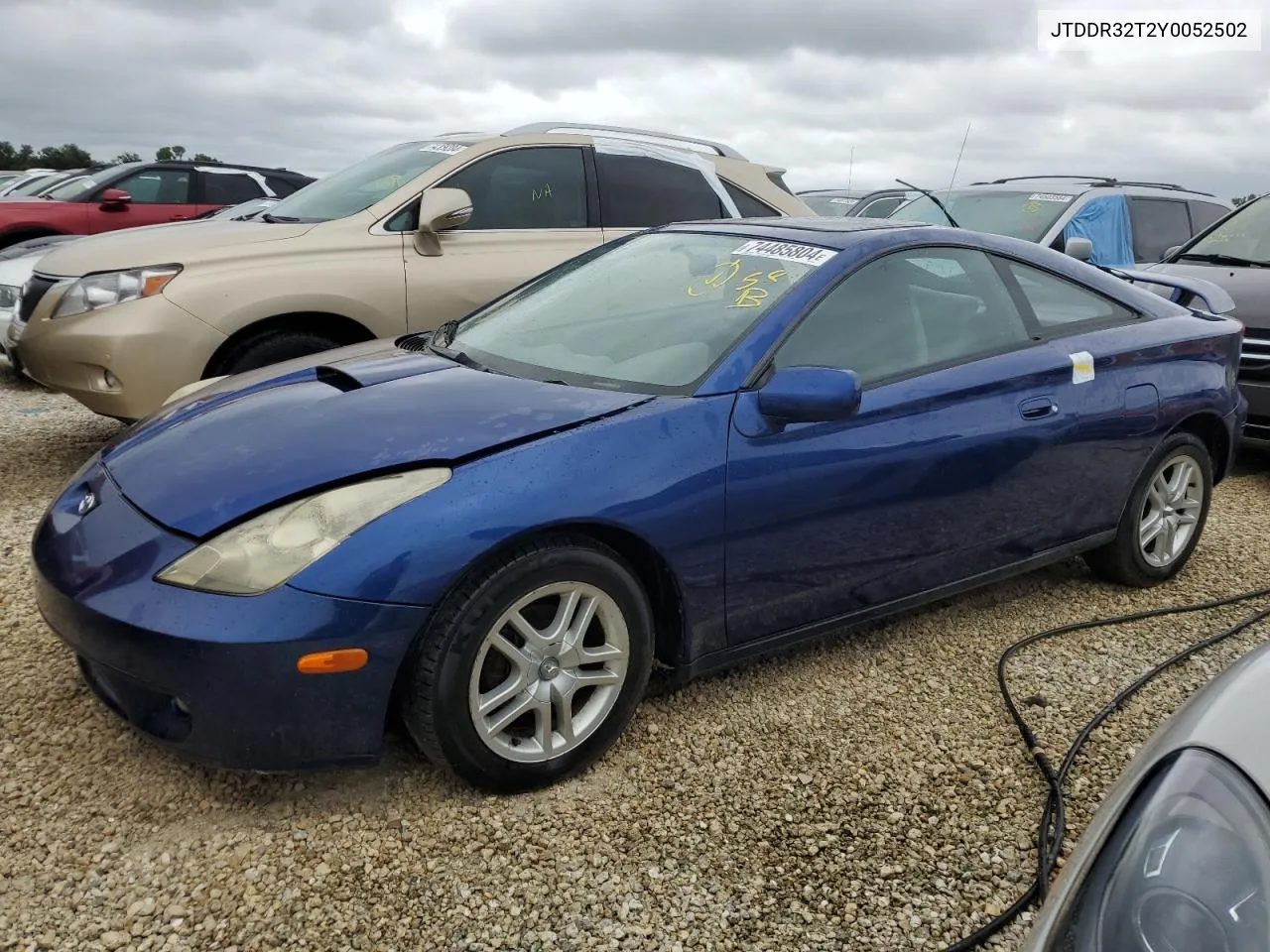 2000 Toyota Celica Gt VIN: JTDDR32T2Y0052502 Lot: 74485804