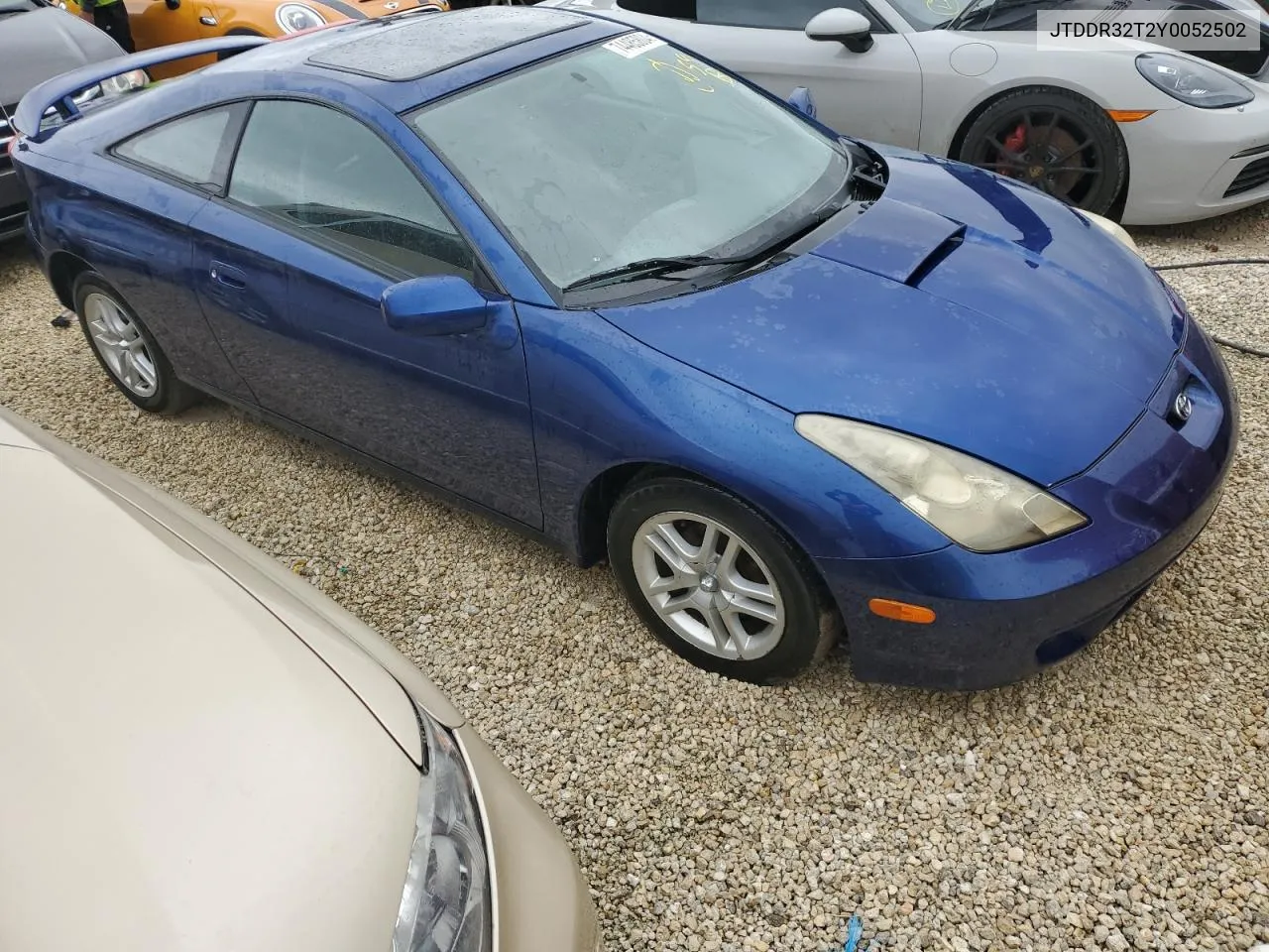 2000 Toyota Celica Gt VIN: JTDDR32T2Y0052502 Lot: 74485804