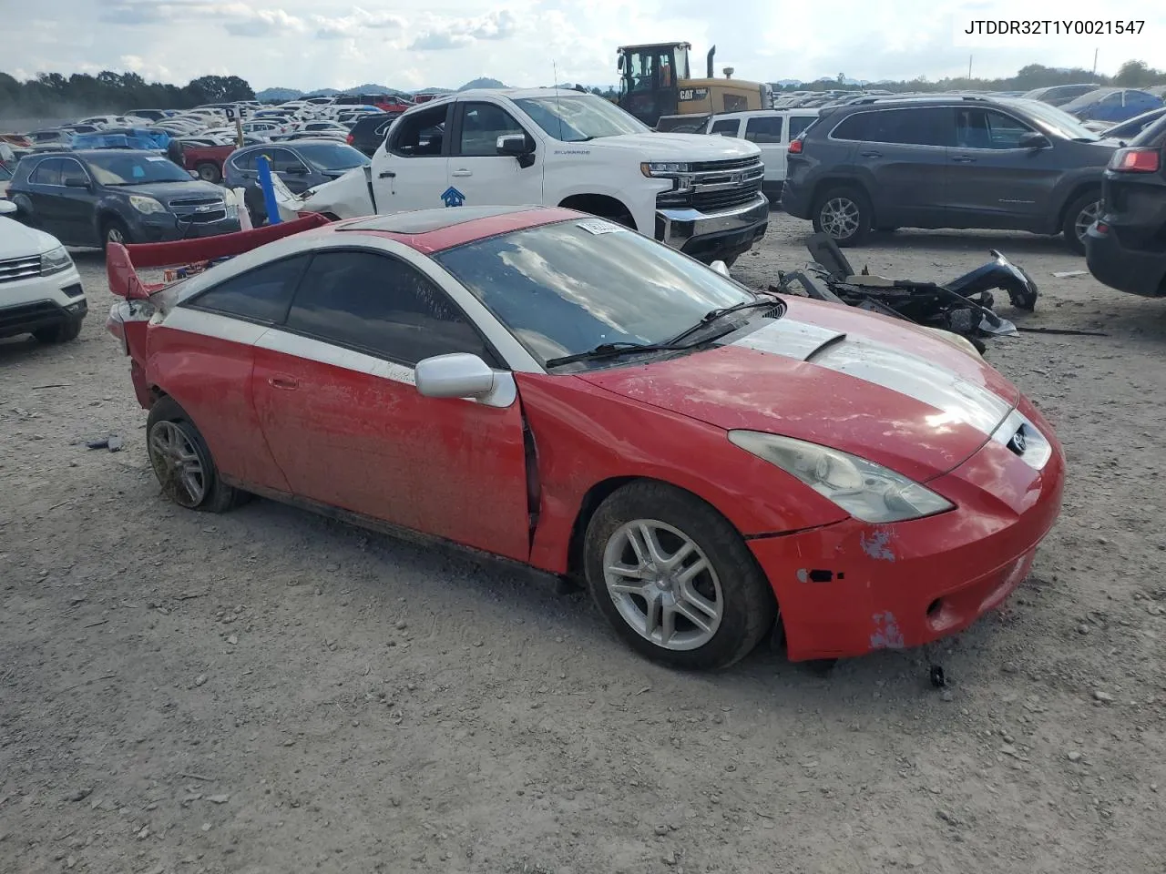 2000 Toyota Celica Gt VIN: JTDDR32T1Y0021547 Lot: 74622334