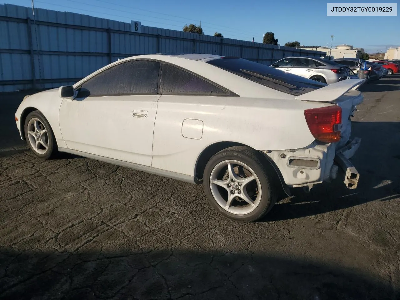 2000 Toyota Celica Gt-S VIN: JTDDY32T6Y0019229 Lot: 77842174