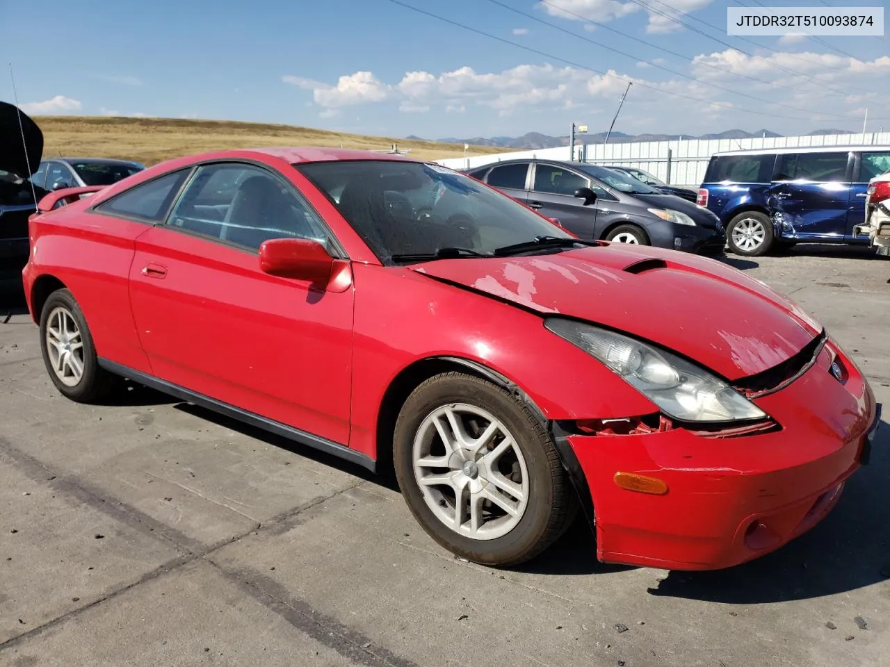 2001 Toyota Celica Gt VIN: JTDDR32T510093874 Lot: 75217254