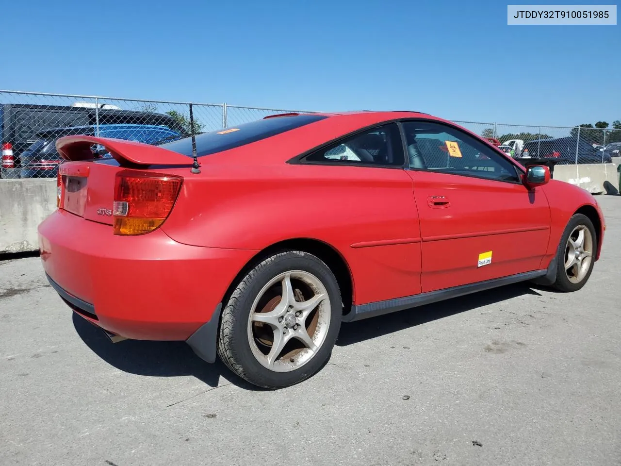 2001 Toyota Celica Gt-S VIN: JTDDY32T910051985 Lot: 77698054