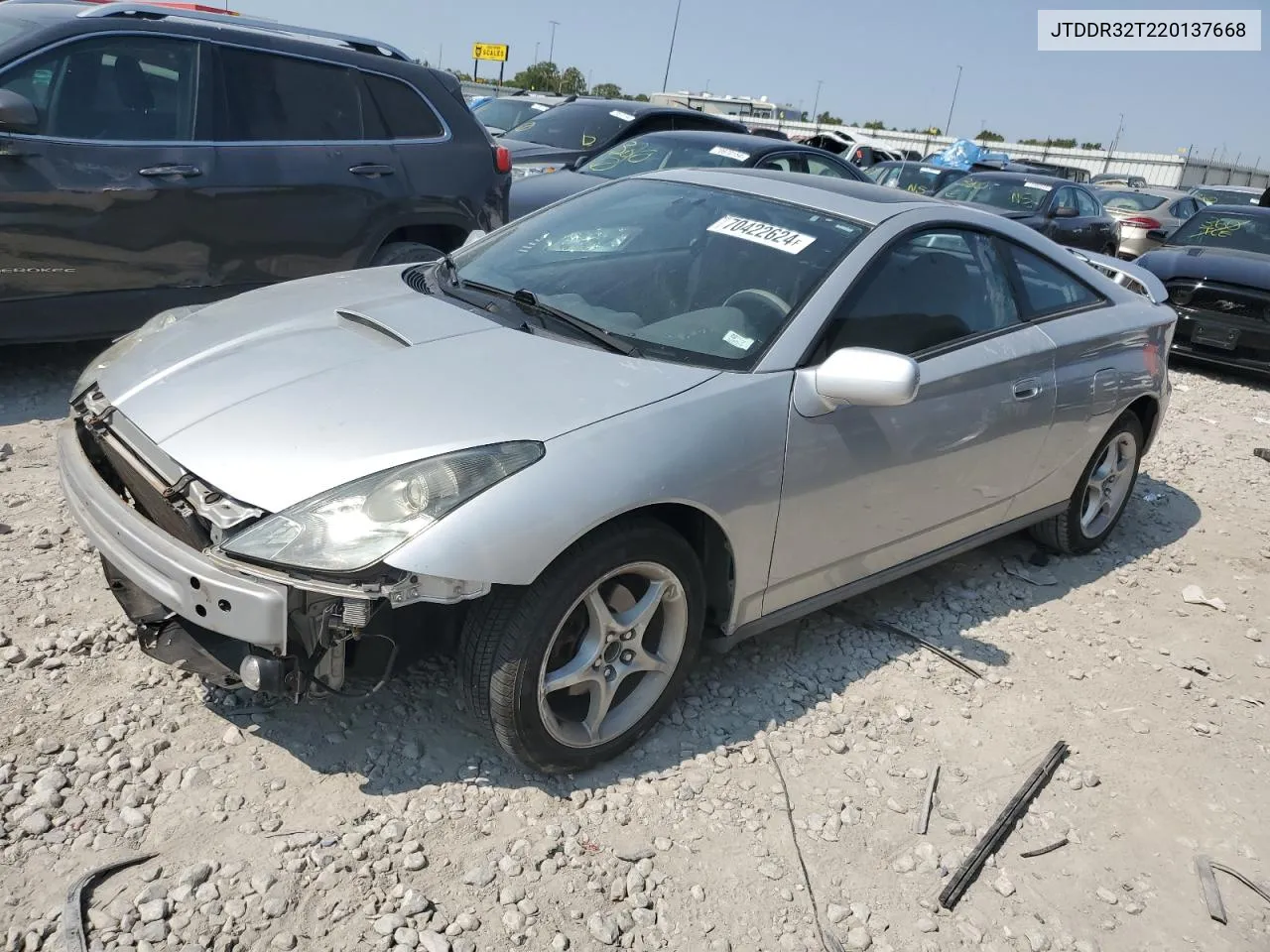 2002 Toyota Celica Gt VIN: JTDDR32T220137668 Lot: 70422624