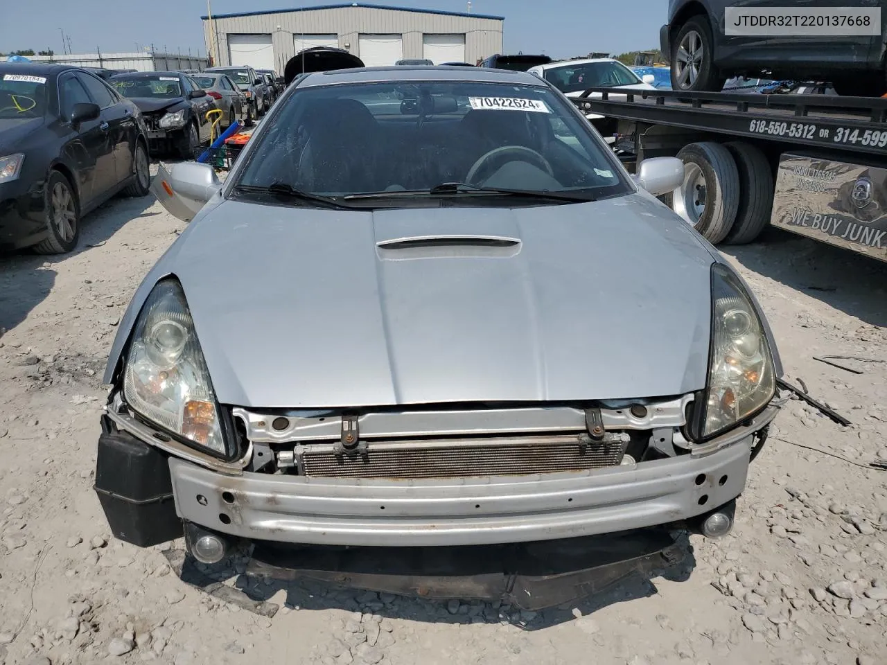 2002 Toyota Celica Gt VIN: JTDDR32T220137668 Lot: 70422624