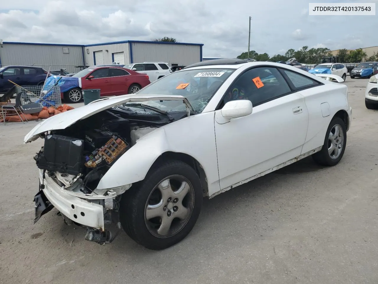 2002 Toyota Celica Gt VIN: JTDDR32T420137543 Lot: 71398604