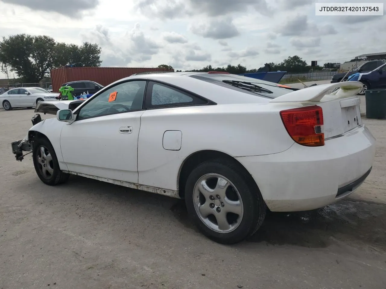 2002 Toyota Celica Gt VIN: JTDDR32T420137543 Lot: 71398604