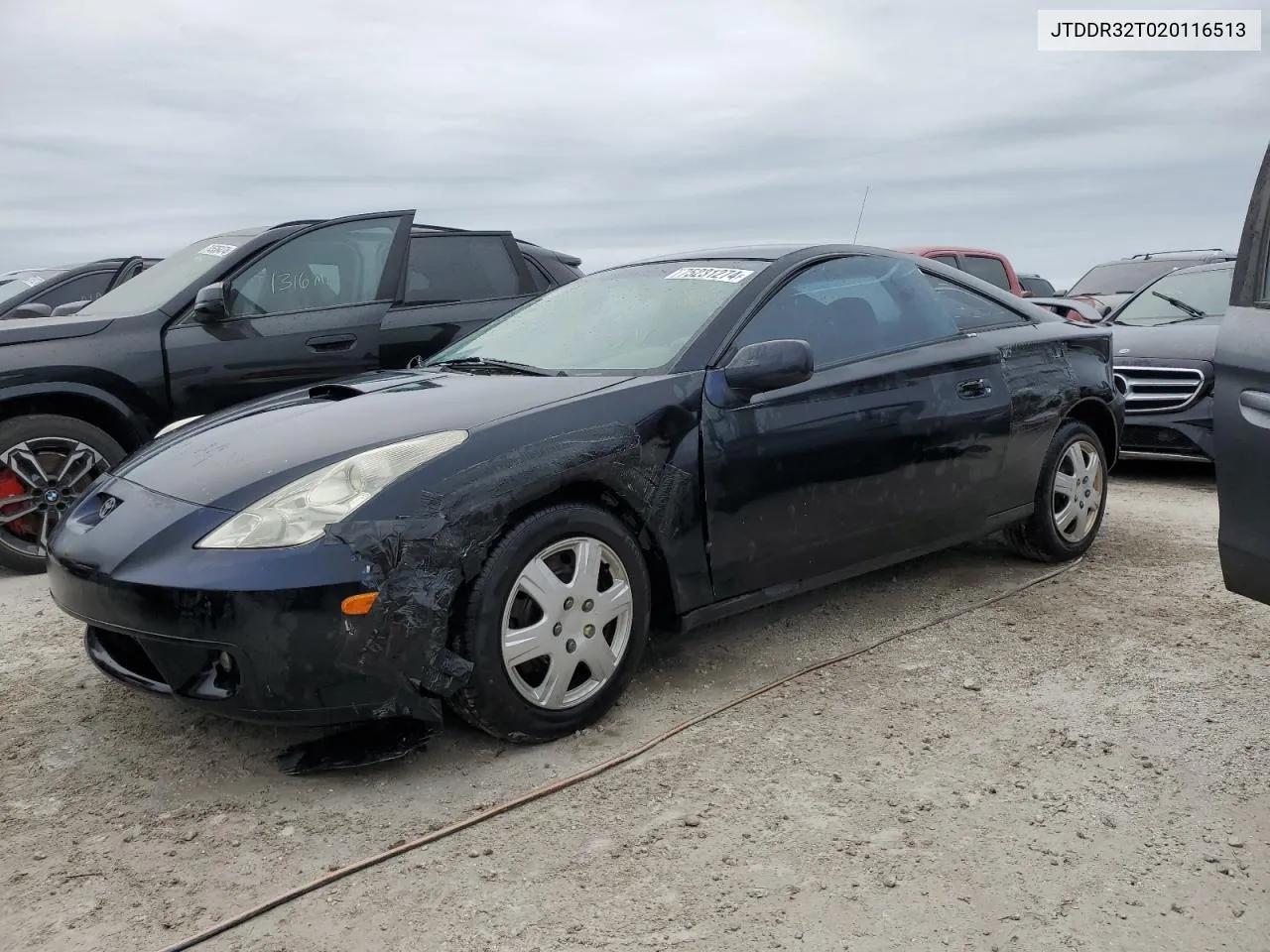 2002 Toyota Celica Gt VIN: JTDDR32T020116513 Lot: 75231274