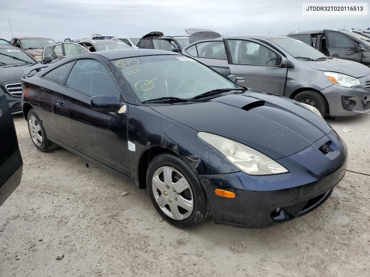 2002 Toyota Celica Gt VIN: JTDDR32T020116513 Lot: 75231274