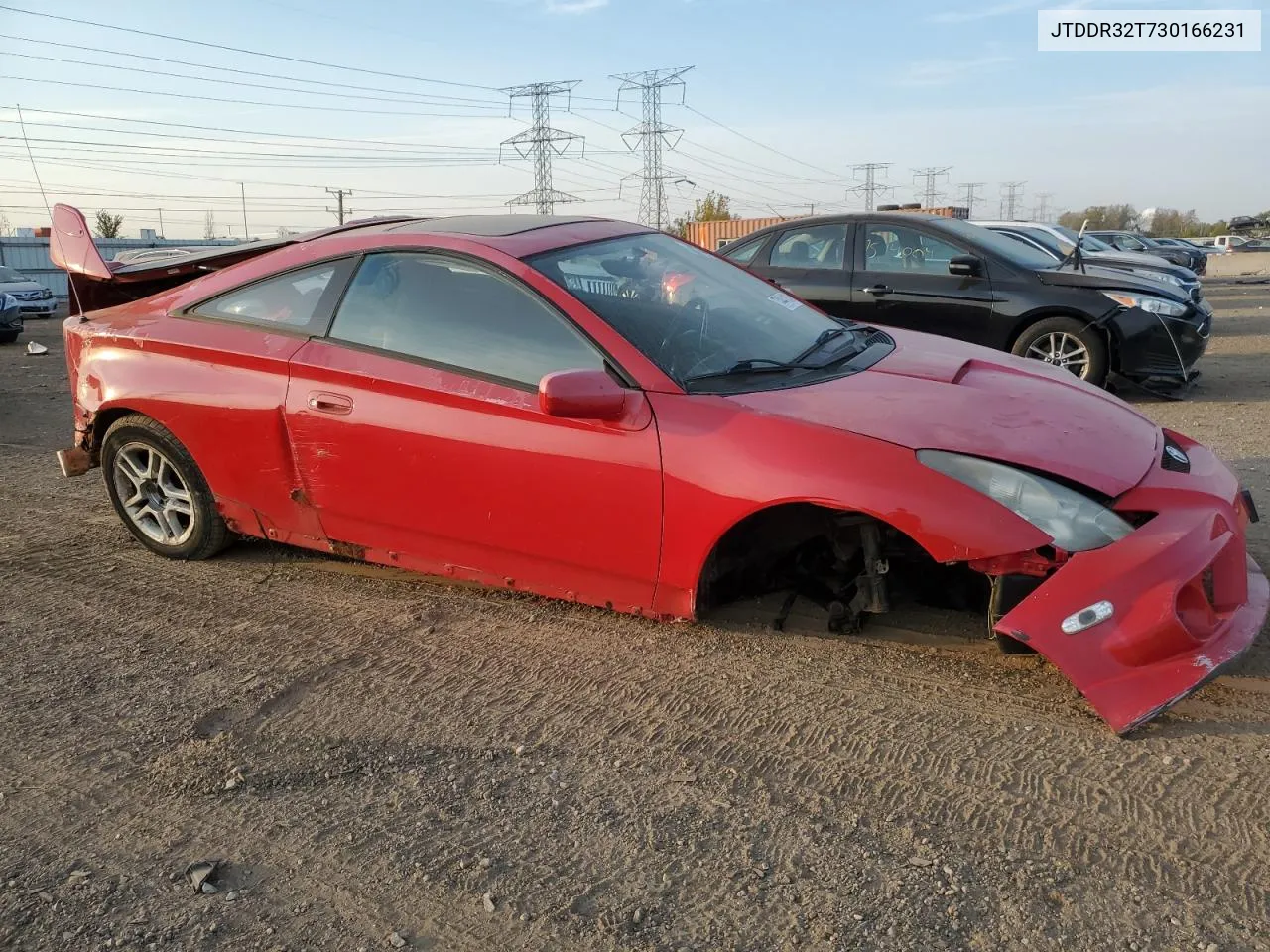 2003 Toyota Celica Gt VIN: JTDDR32T730166231 Lot: 74441834