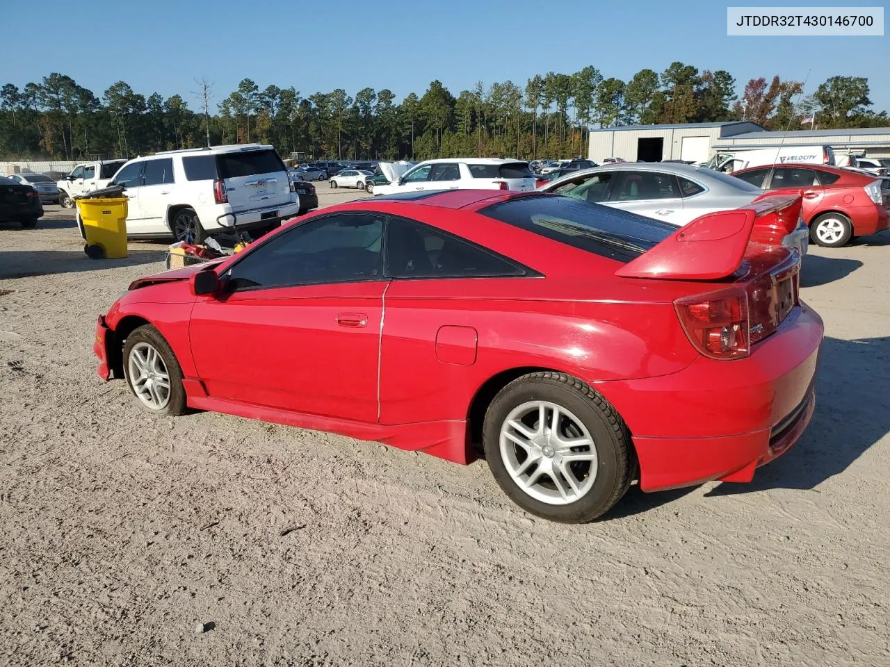 2003 Toyota Celica Gt VIN: JTDDR32T430146700 Lot: 77332194