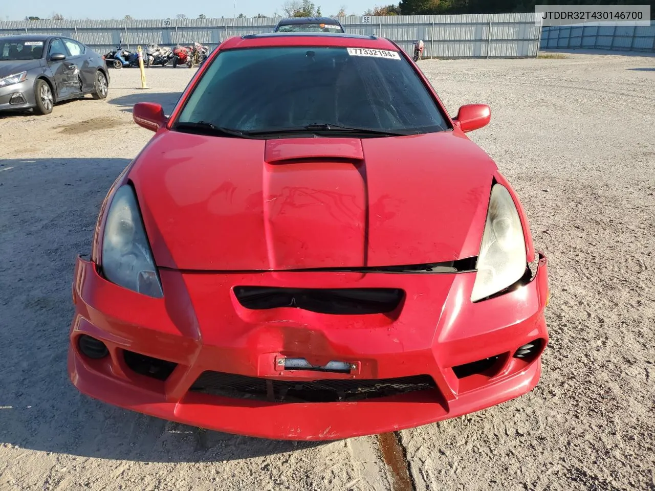 2003 Toyota Celica Gt VIN: JTDDR32T430146700 Lot: 77332194