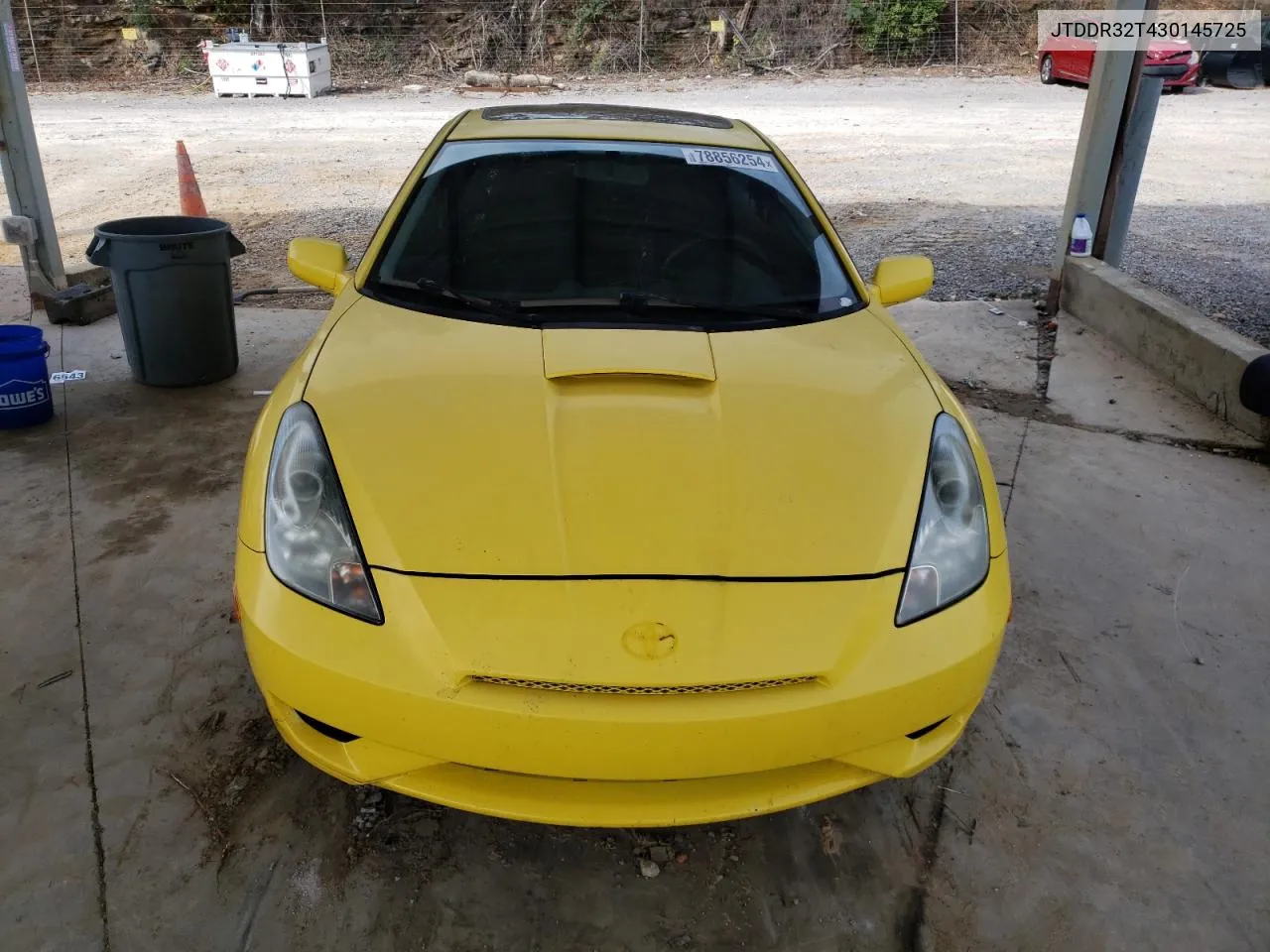 2003 Toyota Celica Gt VIN: JTDDR32T430145725 Lot: 78856254