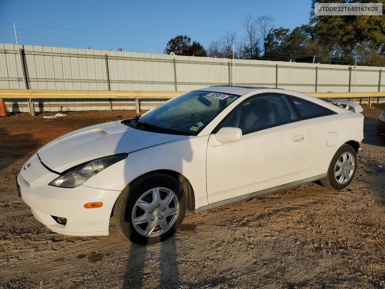 2004 Toyota Celica Gt VIN: JTDDR32T640167629 Lot: 78280574