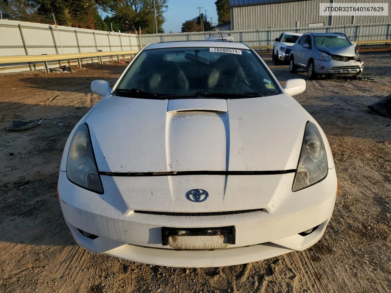 2004 Toyota Celica Gt VIN: JTDDR32T640167629 Lot: 78280574