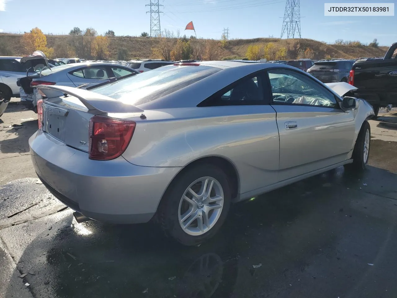 2005 Toyota Celica Gt VIN: JTDDR32TX50183981 Lot: 78417184