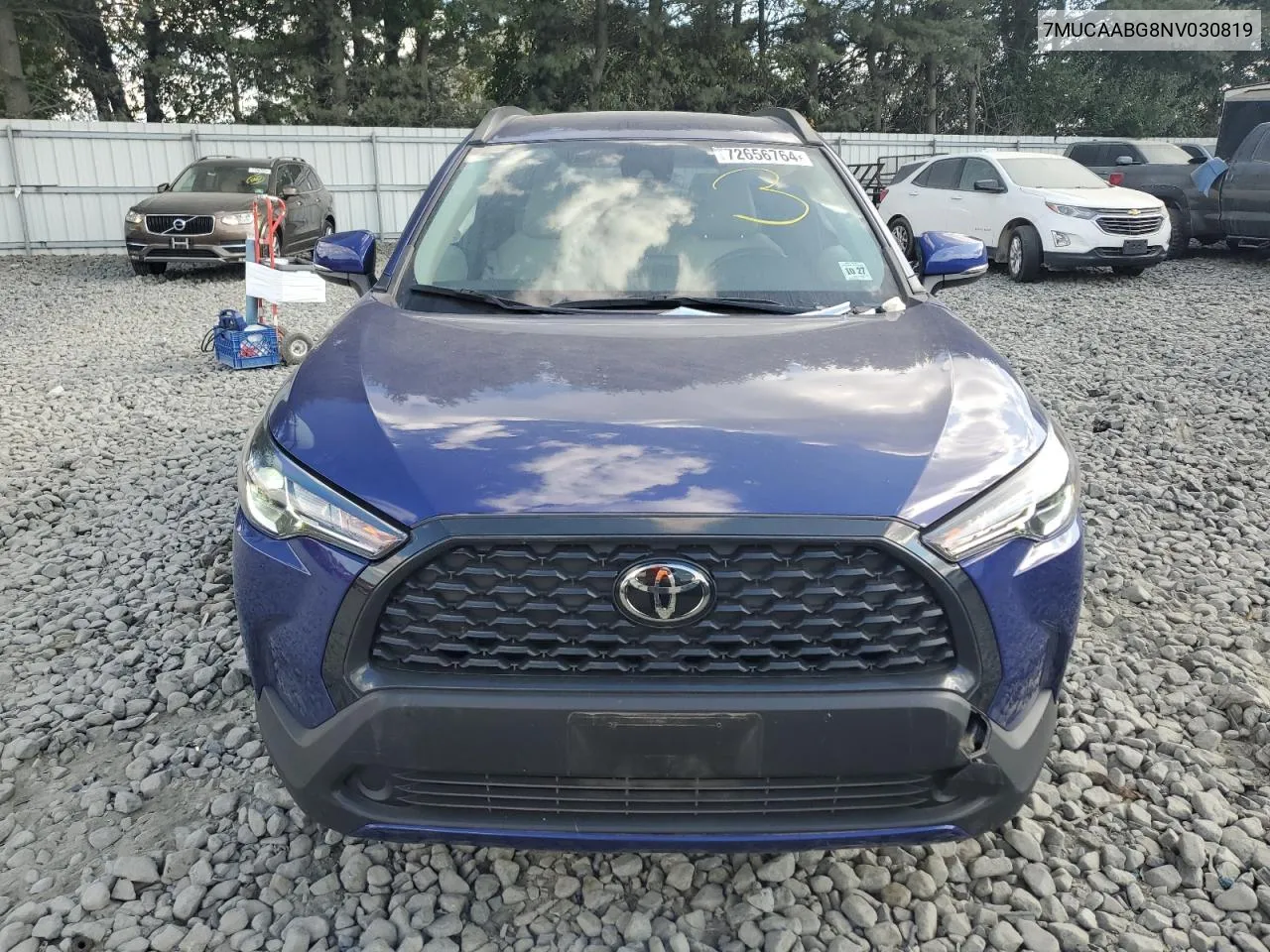 2022 Toyota Corolla Cross Le VIN: 7MUCAABG8NV030819 Lot: 72656764