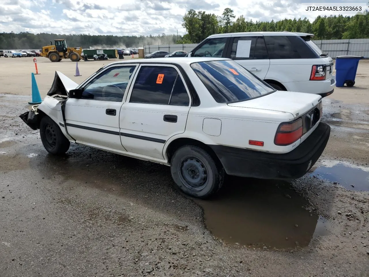 1990 Toyota Corolla Dlx VIN: JT2AE94A5L3323663 Lot: 71963834