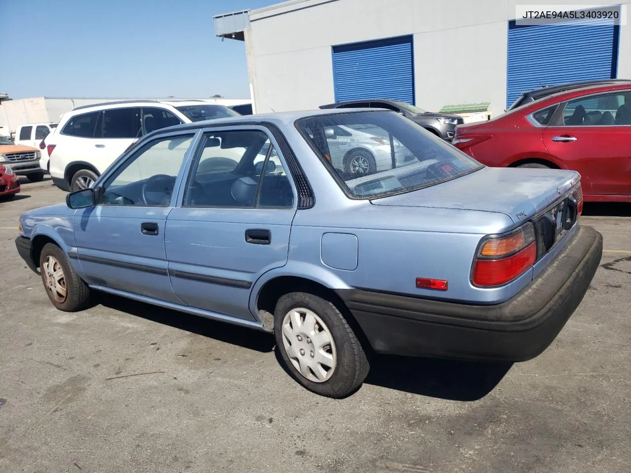 1990 Toyota Corolla Dlx VIN: JT2AE94A5L3403920 Lot: 73859834