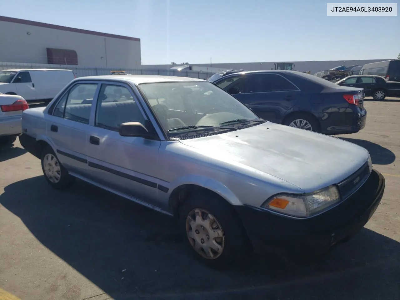 1990 Toyota Corolla Dlx VIN: JT2AE94A5L3403920 Lot: 73859834