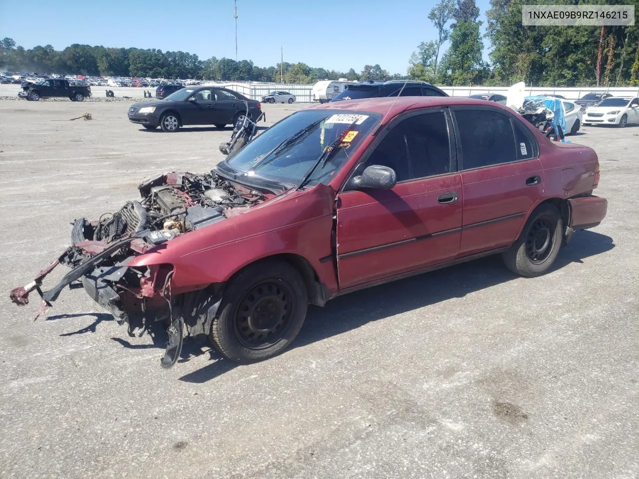 1994 Toyota Corolla Le VIN: 1NXAE09B9RZ146215 Lot: 71221564