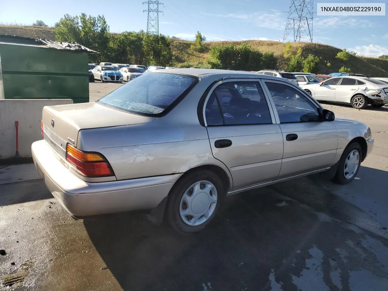 1995 Toyota Corolla VIN: 1NXAE04B0SZ229190 Lot: 71474914