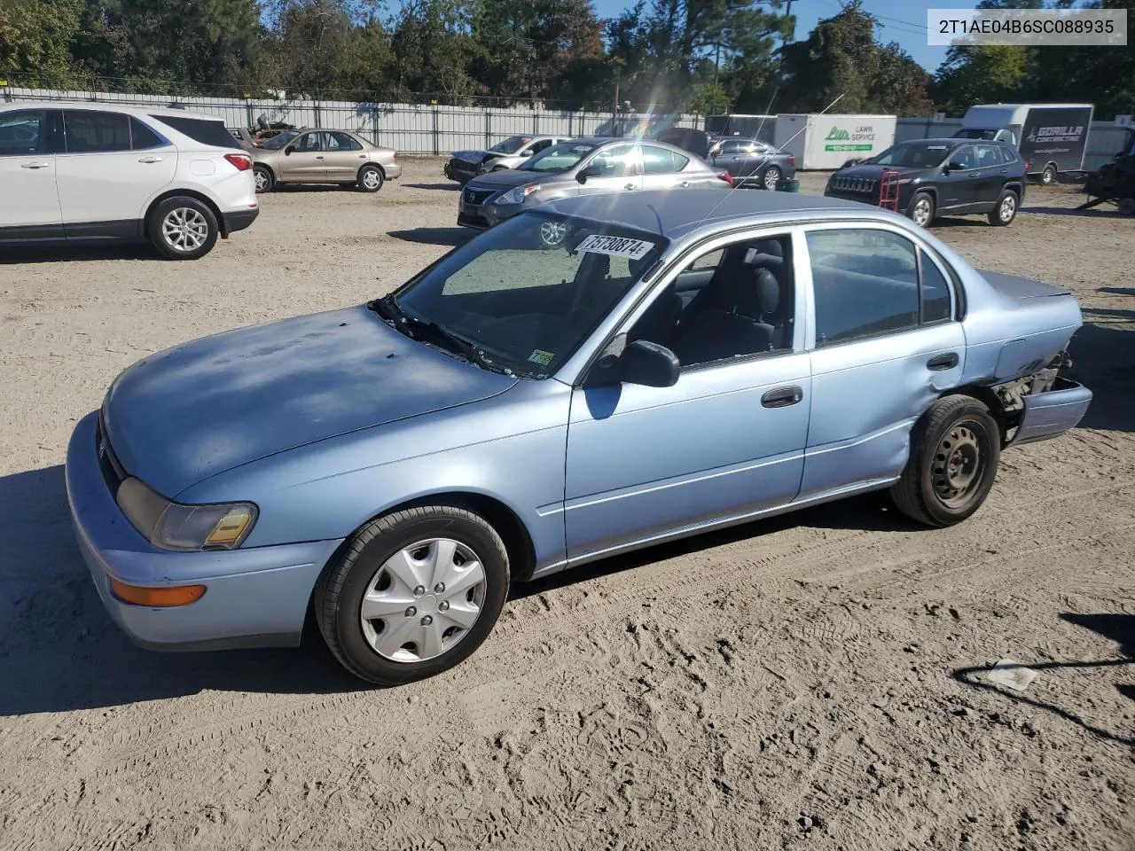 1995 Toyota Corolla VIN: 2T1AE04B6SC088935 Lot: 75730874