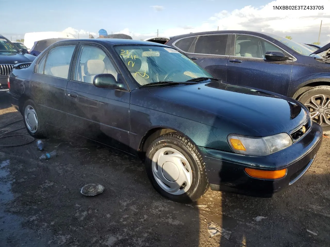 1996 Toyota Corolla Dx VIN: 1NXBB02E3TZ433705 Lot: 77356514