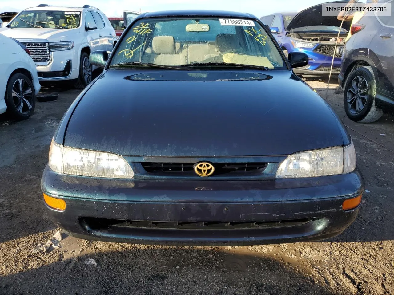 1996 Toyota Corolla Dx VIN: 1NXBB02E3TZ433705 Lot: 77356514