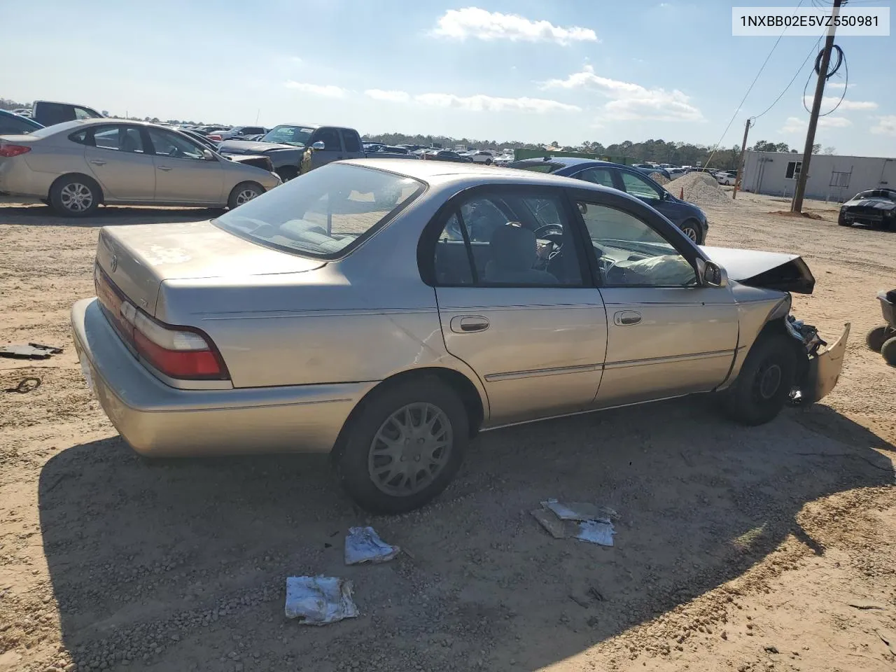 1997 Toyota Corolla Dx VIN: 1NXBB02E5VZ550981 Lot: 42774714