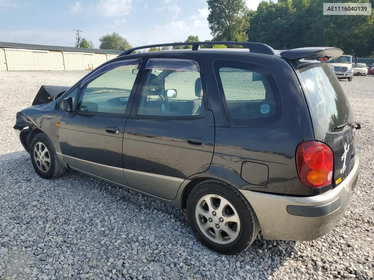 1997 Toyota Carolla VIN: AE1116040139 Lot: 67921524